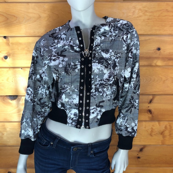 RACHEL Rachel Roy Jackets & Blazers - 🌸SALE🌸Rachel Roy NWT Gray Black Bomber Jacket